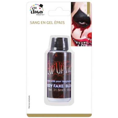 Faux Sang en Gel Epais 31 6 ml maquillage Tralala Déguisement fr