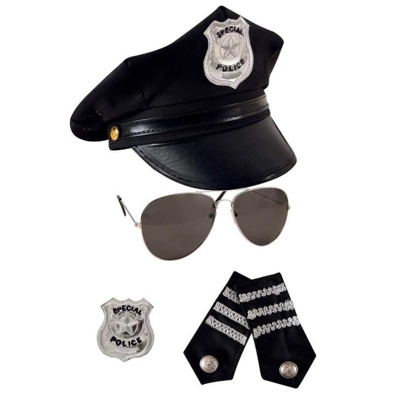 Déguisement de Policier (ere) avec accessoires