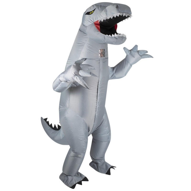 Costume Gonflable T Rex Squelette De Dinosaure Pour Adultes