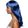 Perruque bleue longue femme