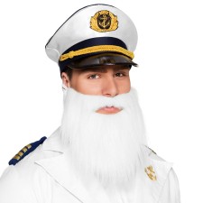 Fausse barbe blanche de capitaine