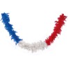 Boa bleu blanc rouge en plumes