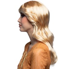 Perruque femme blonde longue pour déguisement