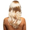 Perruque de déguisement blonde femme aux cheveux longs ondulés