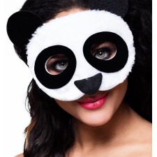 Masque panda en peluche