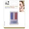 Maquillage bleu blanc rouge stick