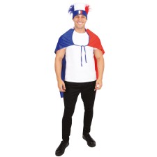 Accessoire supporter cape bleu blanc rouge