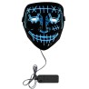 Masque Purge LED bleu Halloween