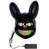 Masque lapin tueur Halloween avec leds