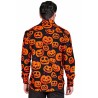 Chemise Halloween citrouille homme pour déguisement