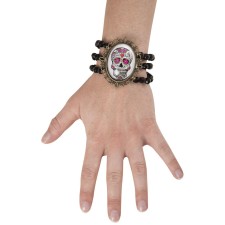 Accessoire bracelet Dia de Los Muertos femme