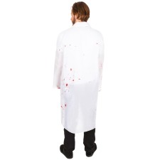 Blouse de médecin Halloween avec sang