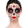 Maquillage Catrina avec bijoux pour visage