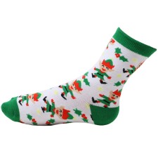 Chaussettes Noël avec lutins du Père Noël adulte