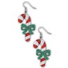 Boucles d'oreilles sucre d'orge Noël