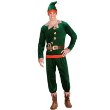 Déguisement lutin du Père Noël homme