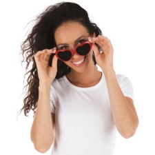 Lunettes cœur rouge