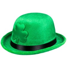 Chapeau de la Saint-Patrick vert avec trèfle