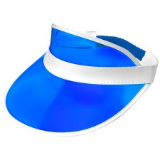 Accessoire casquette visière rétro année 80 bleue