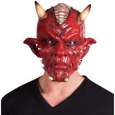 Demi masque en mousse dragon rouge adulte : Deguise-toi, achat de