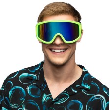 Lunettes de ski vert fluo homme