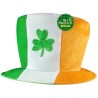 Chapeau St-Patrick thème Irlande vert, blanc et orange