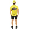 Dos costume cycliste maillot jaune original